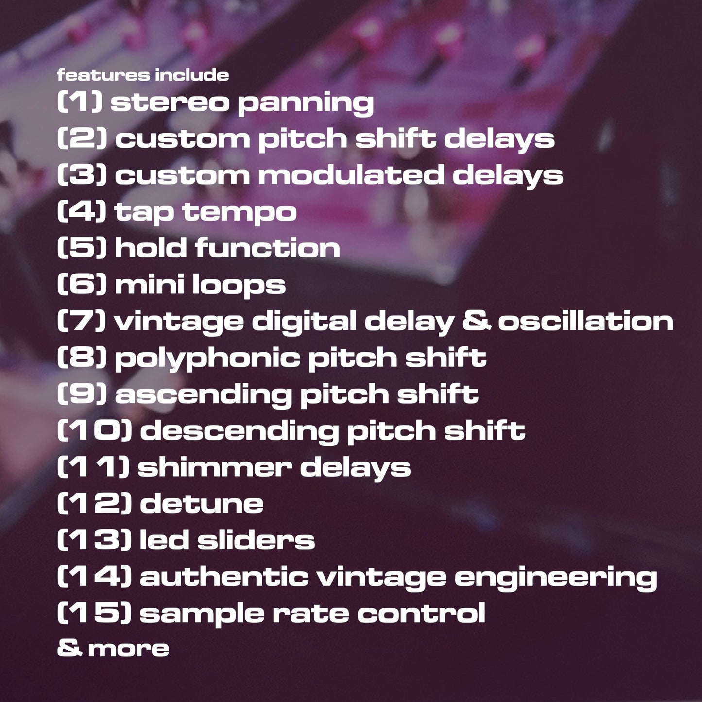 blush shoegaze delay/pitch shifter | pedal partners